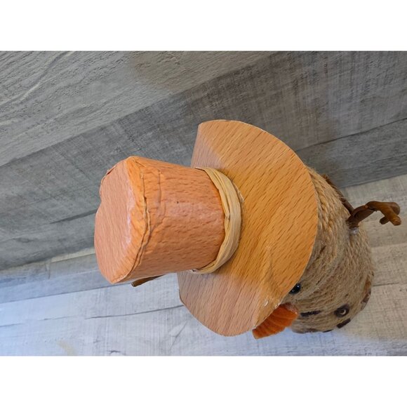 Grassland RoadsTwine Snowman Decor With Button Accents Felt Scarf & Paper Hat - Picture 3 of 8